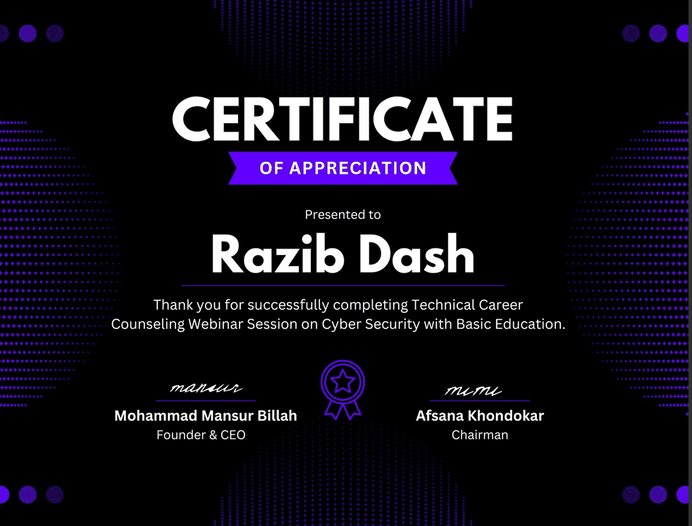 Technical Career counseling Webinar Session on Cyber Security